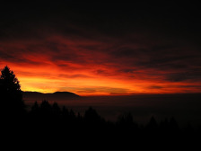 abstract sunrise horizon minimal dark